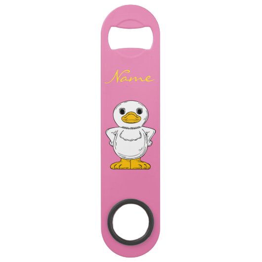 Little White Duck Standing Thunder_Cove Speed Flessenopener (Voorkant)