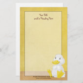 Little White Duck Stationery Briefpapier (Voorkant / Achterkant)