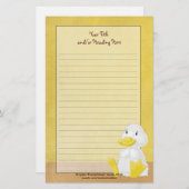 Little White Duck Stationery Briefpapier (Voorkant / Achterkant)
