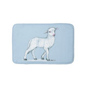 Little White Lamb Badmat (Voorkant)