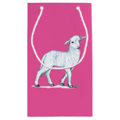 Little White Lamb Klein Cadeauzakje (Achterkant)