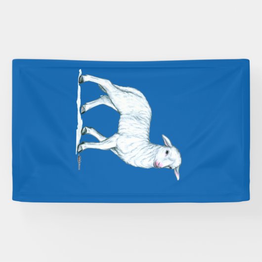 Little White Lamb Spandoek (Horizontaal)