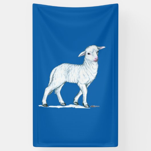 Little White Lamb Spandoek (Verticaal)