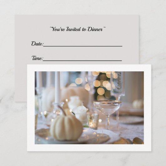 Little White Pumpkin Table Setting Invision (Voorkant / Achterkant)