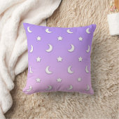 Little White Stars en Moons Pattern Kussen (Deken)