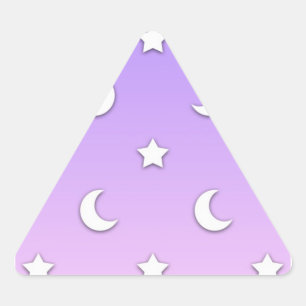 Little White Stars en Moons Pattern Sticker