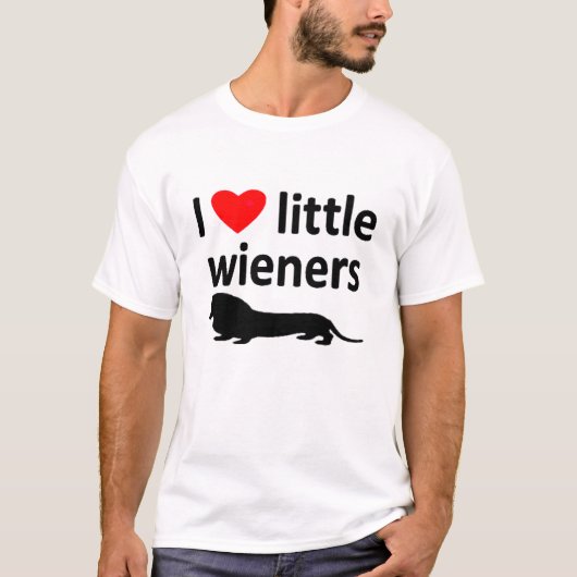 LITTLE WIENERS-T-SHIRT T-SHIRT (Voorkant)
