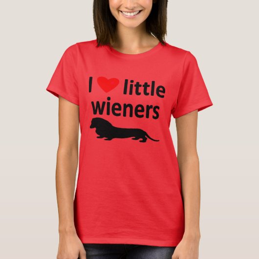 LITTLE WIENERS-T-SHIRT T-SHIRT (Voorkant)