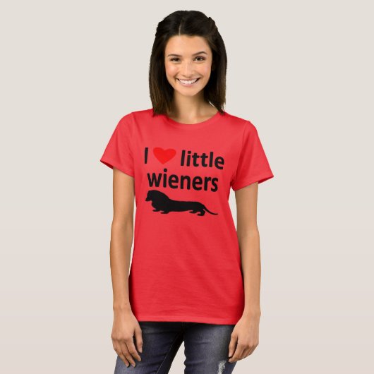 LITTLE WIENERS-T-SHIRT T-SHIRT (Voorkant volledig)