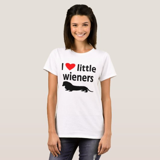 LITTLE WIENERS-T-SHIRT T-SHIRT (Voorkant volledig)