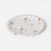 Little Wild bloemen Field Waterverf Pattern Papieren Bordje (Gekanteld)