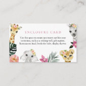 Little Wild Een Oerwoud Baby shower Behuizing Kaar Informatiekaartje (Voorkant)