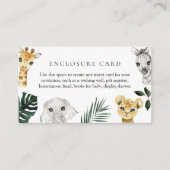 Little Wild Een Oerwoud Baby shower Behuizing Kaar Informatiekaartje (Voorkant)