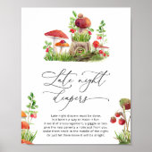 Little Wild Mushroom Late Night Luiers Spel Poster (Voorkant)