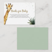 Little Wild One Baby Giraffe Safari Shower Informatiekaartje (Voorkant / Achterkant)