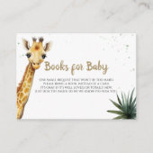 Little Wild One Baby Giraffe Safari Shower Informatiekaartje (Voorkant)