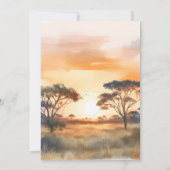 Little Wild One Baby shower Kaart (Achterkant)