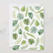 Little Wild One Dieren Baby shower Invitation Kaart (Achterkant)