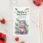 Little Wild One: Modern Floral Safari Baby shower Servet (Insitu)