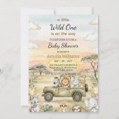 Little Wild One On the Way Baby Shower Kaart (Voorkant)