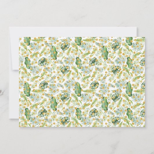 Little Wild One op Way Animal Safari Shower Kaart (Achterkant)