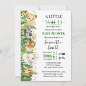 Little Wild One op Way Safari Animal Shower Kaart (Voorkant)