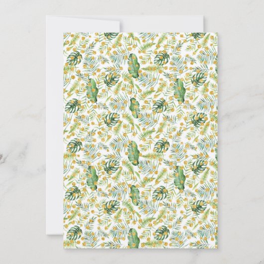 Little Wild One op Way Safari Animal Shower Kaart (Achterkant)