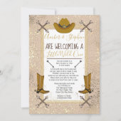 Little Wild One Rustic Western Baby shower per Mai Kaart (Voorkant)