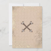 Little Wild One Rustic Western Baby shower per Mai Kaart (Achterkant)