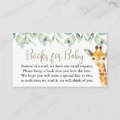 Little Wild One Safari Baby shower boeken voor Bab Informatiekaartje (Voorkant)