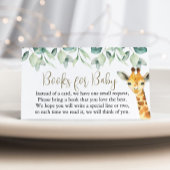 Little Wild One Safari Baby shower boeken voor Bab Informatiekaartje