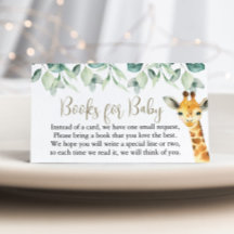 Little Wild One Safari Baby shower boeken voor Bab