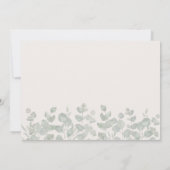 Little Wild One Safari Dieren Baby shower Kaart (Achterkant)