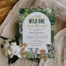 Little Wild One Safari Dieren Baby shower