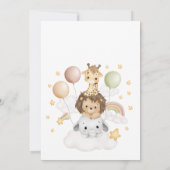 Little Wild One Schattige Baby shower Kaart (Achterkant)