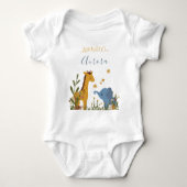 Little Wild One Schattigee babydieren olifant Romper (Voorkant)