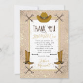 Little Wild One Western Arrows Birthday Party Bedankkaart (Voorkant)