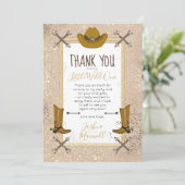 Little Wild One Western Arrows Birthday Party Bedankkaart (Staand voorkant)