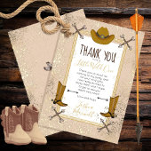 Little Wild One Western Arrows Birthday Party Bedankkaart