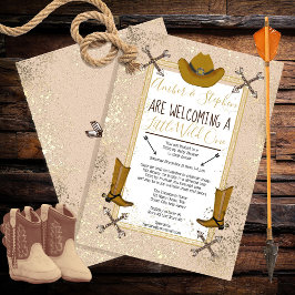 Little Wild One Western Drive by Baby shower Kaart