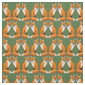 Little Wild Red Fox Fabric Stof (Swatch)