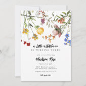 Little Wilde Flower Garden Birthday Party Kaart (Voorkant)