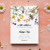 Little Wilde Flower Garden Birthday Party Kaart