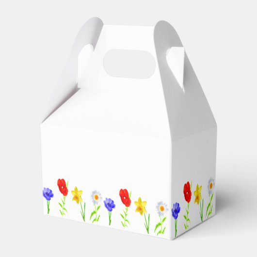 Little Wildflower 1st Birthday Bedankdoosjes (Achterkant)