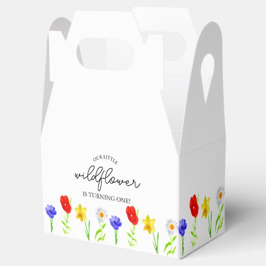 Little Wildflower 1st Birthday Bedankdoosjes (Geopend)