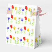 Little Wildflower 1st Birthday Bedankdoosjes (Achterkant)