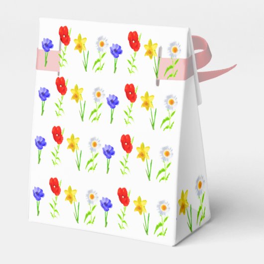 Little Wildflower 1st Birthday Bedankdoosjes (Achterkant)