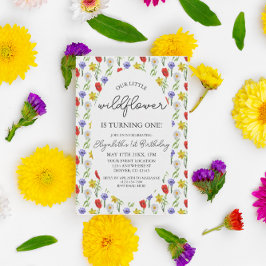 Little Wildflower 1st Birthday Kaart