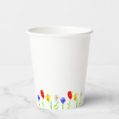 Little Wildflower 1st Birthday Papieren Bekers (Achterkant)