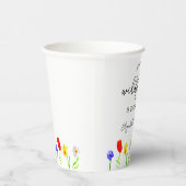 Little Wildflower 1st Birthday Papieren Bekers (Rechts)